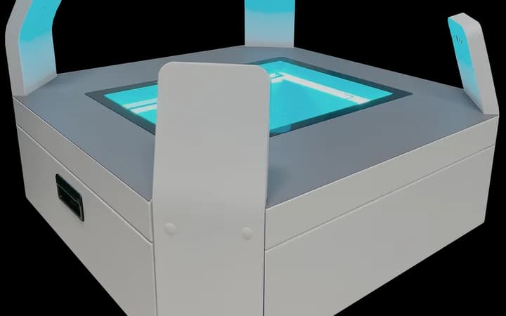 Boutique training studio body scan corner